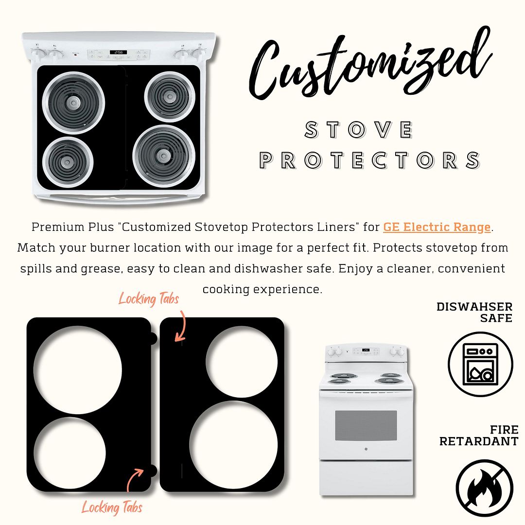 GE gas stove protector liner custom PTFE cooktop cover