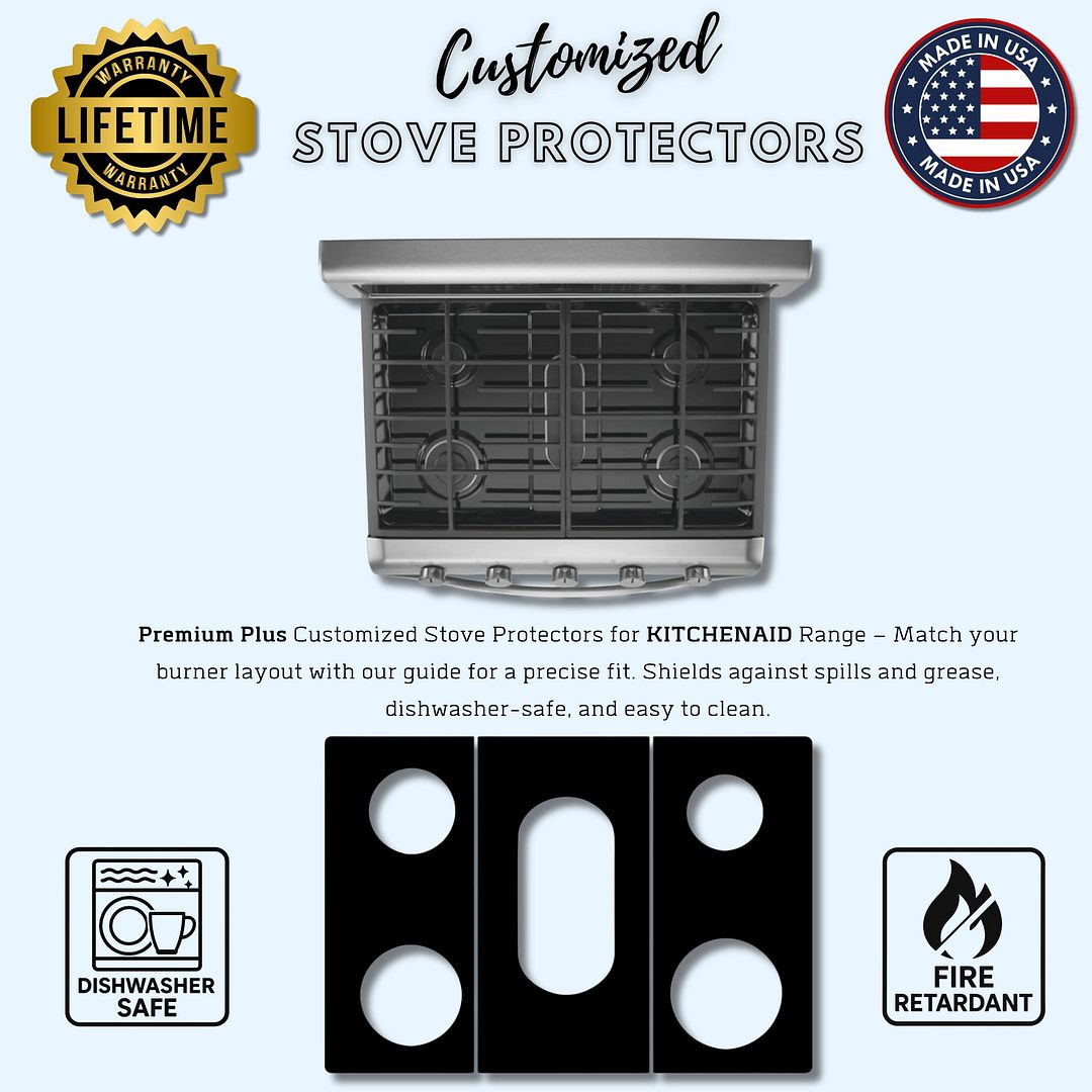 KitchenAid gas stove protector liners by Premium Plus