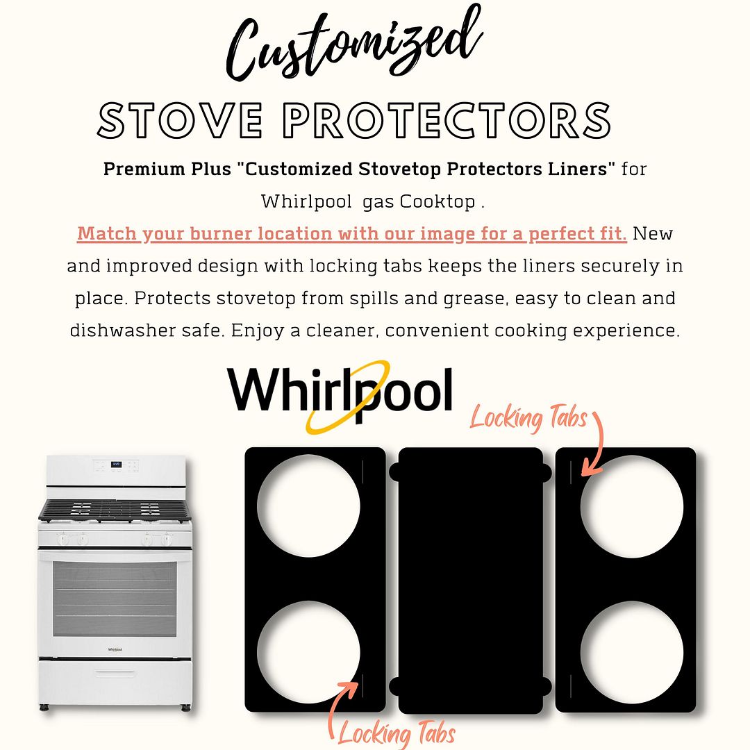 Whirlpool WFG320M0MW gas stove protector liners