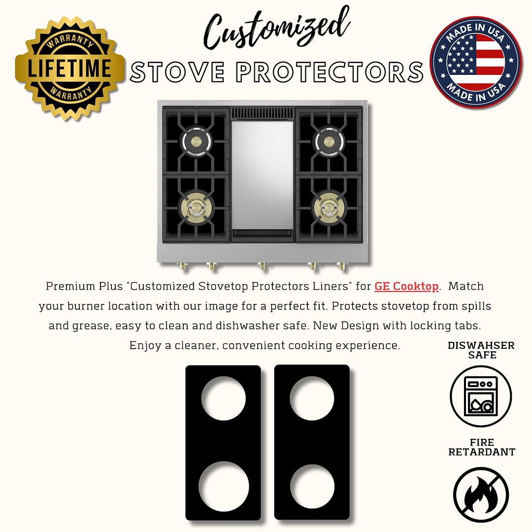 GE gas stove protector liner custom PTFE cooktop cover