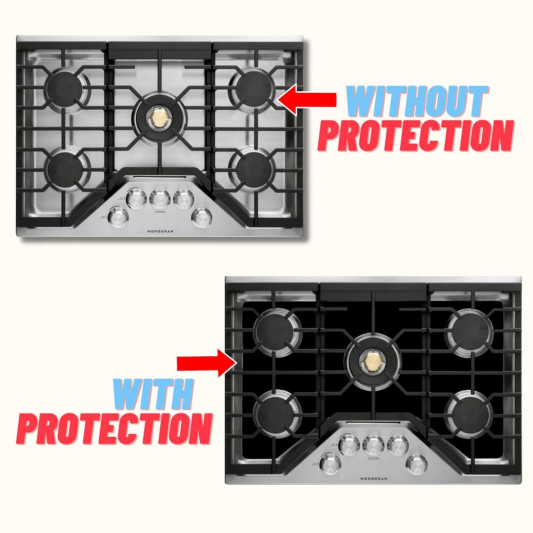 GE gas stove protector liner custom PTFE cooktop cover