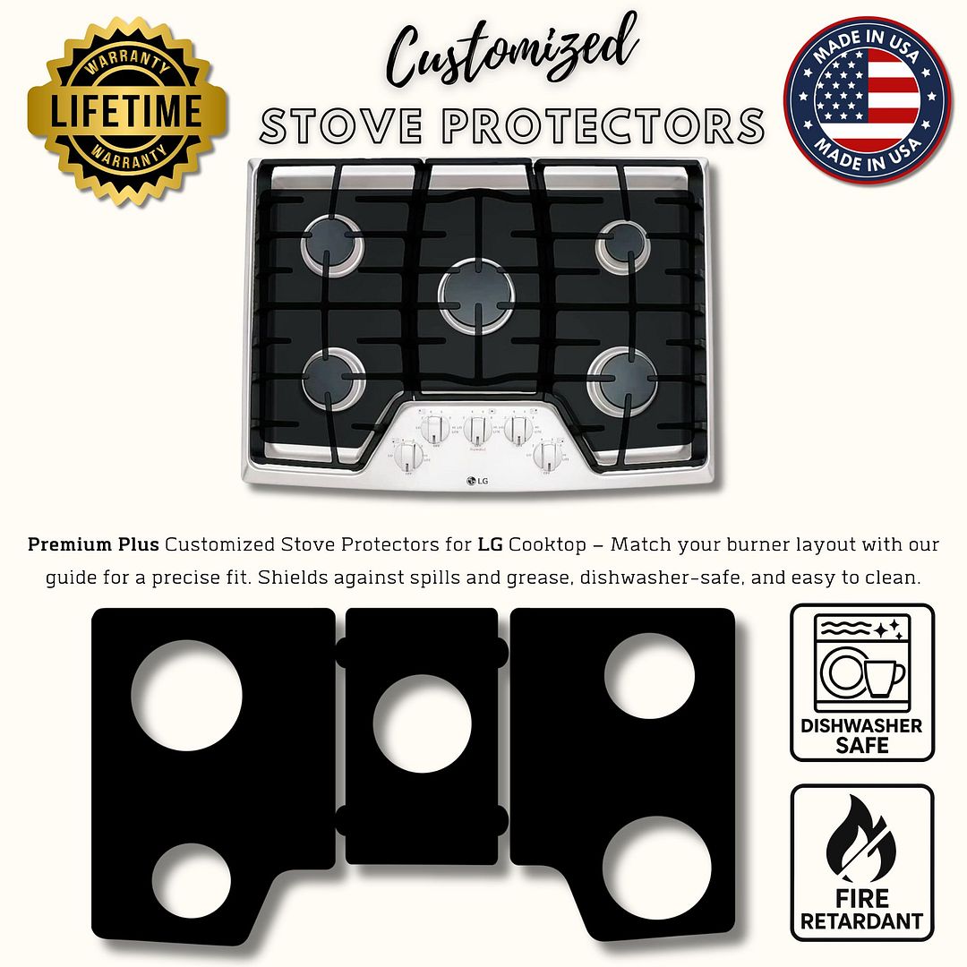 LG gas range gas stove protector liner cooktop cover