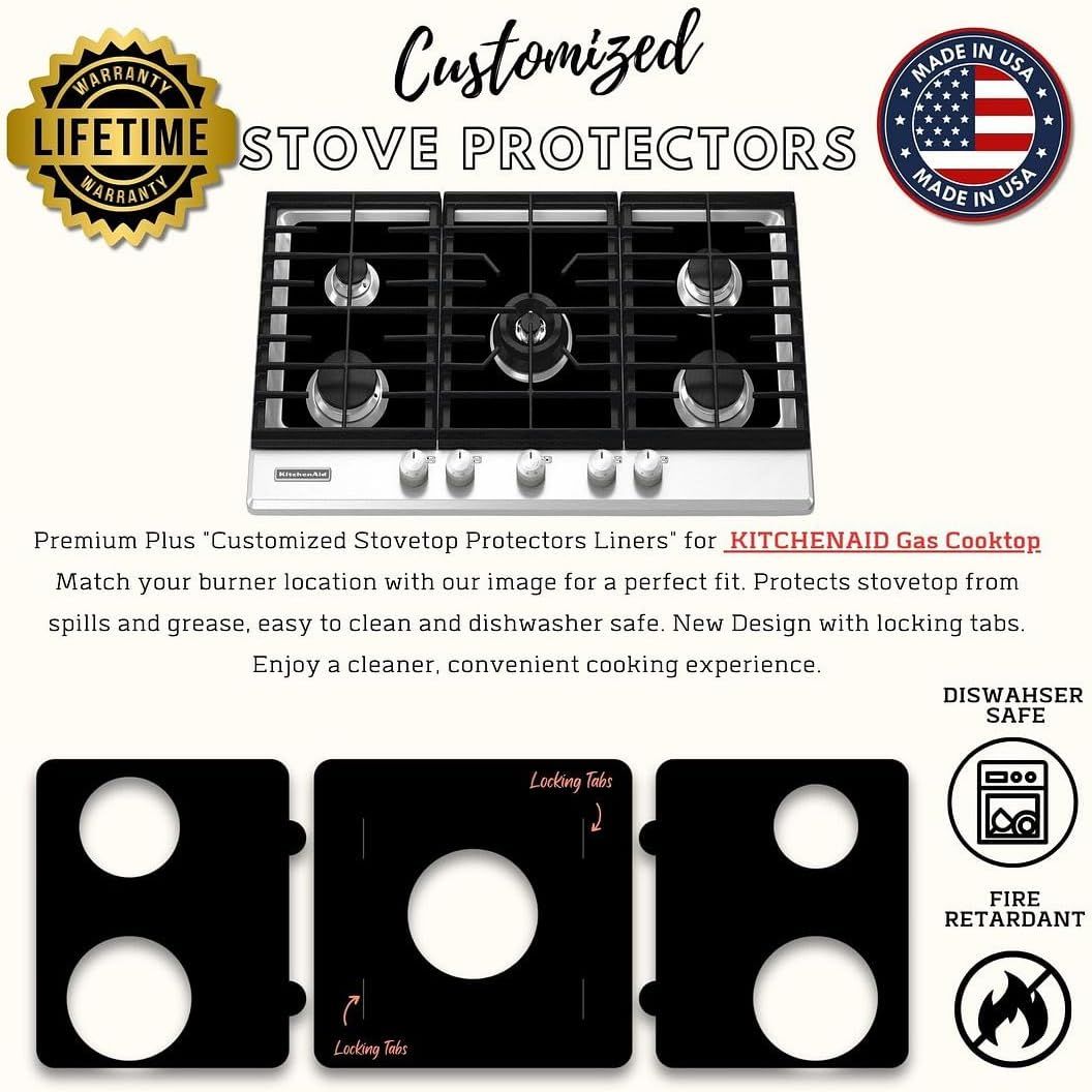 KitchenAid gas stove protector liners by Premium Plus
