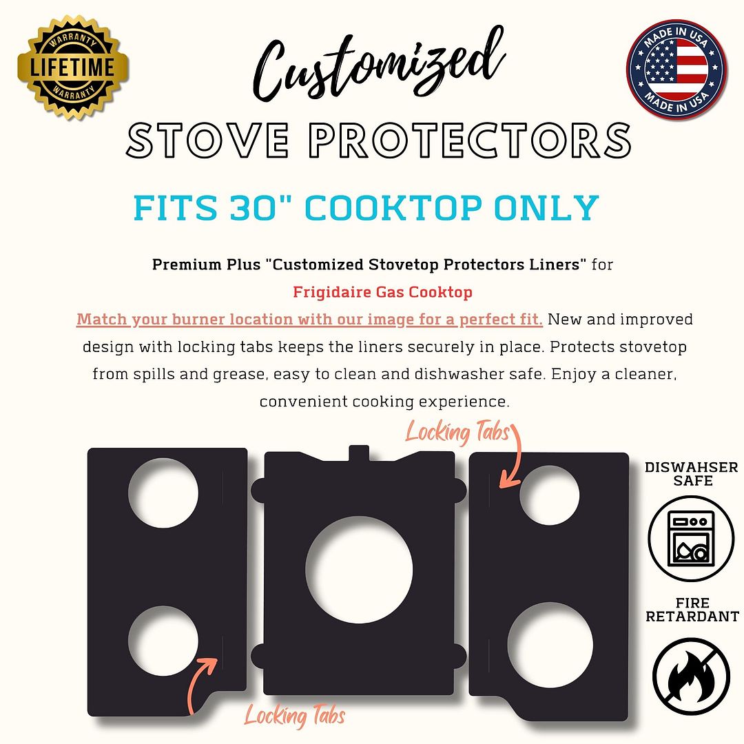 Frigidaire gas stove protector liner for model FGT11N02222024-801