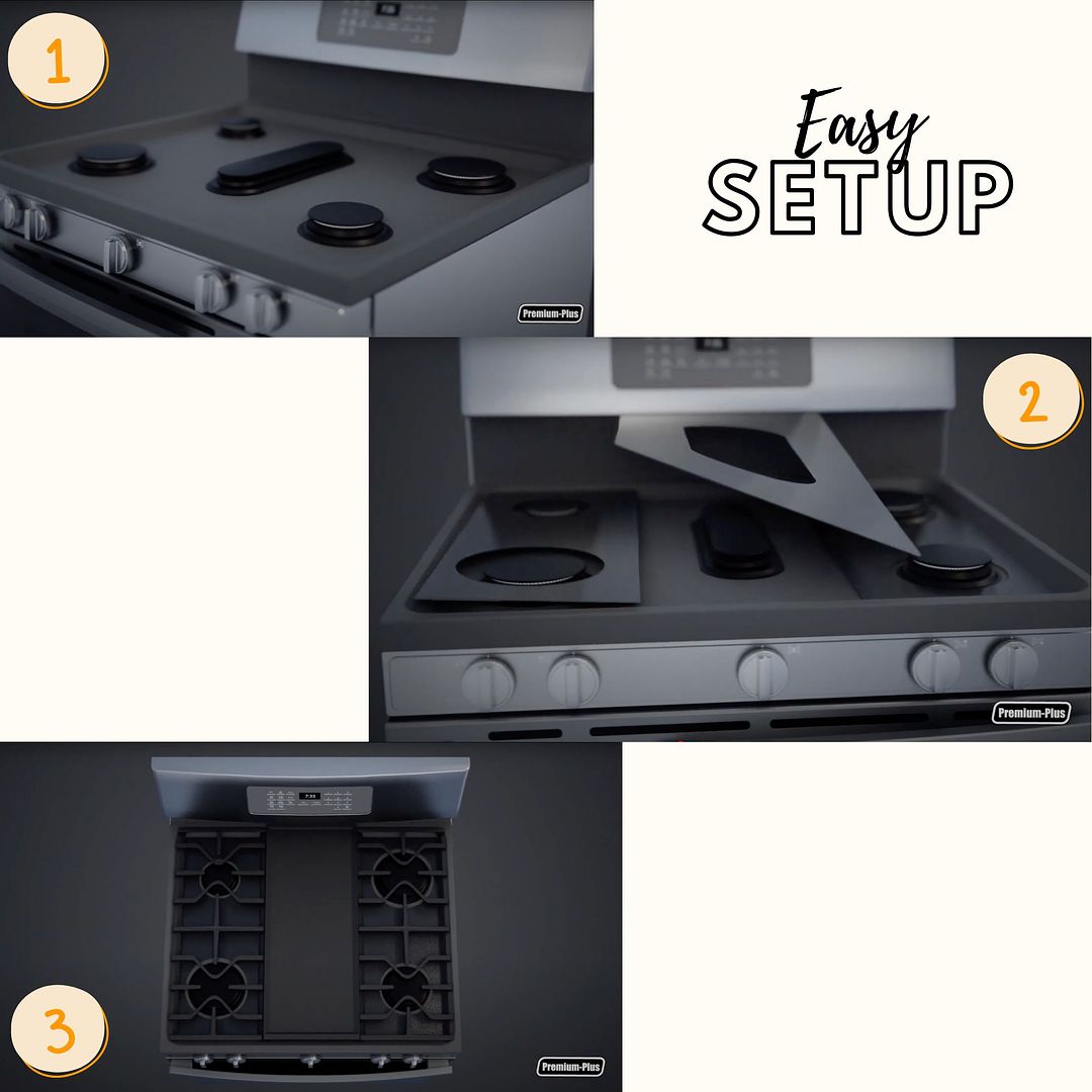 Bosch Protector Liners - Stove Top Protector for Bosch Gas Range and Cooktops- Customized - Easy Cleaning Stove Liners (FREE SHIPPING)
