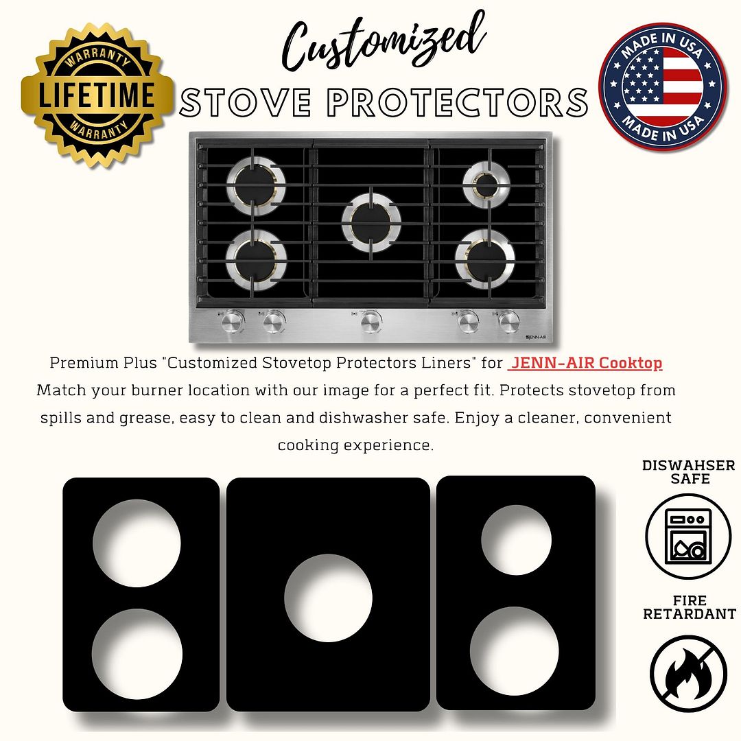 JennAir JGC3536GS0 gas stove protector liner cooktop cover