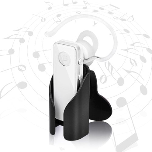Wireless Handsfree Bluetooth Mono A2DP Headset (White) w/ Audio Streaming for