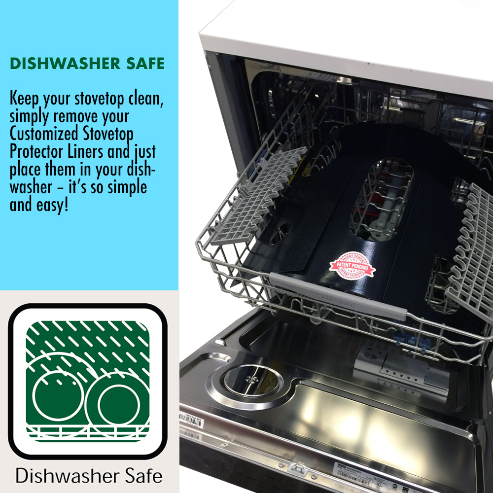 KitchenAid Stove Protector Liners - Stove Top Protector for KitchenAid Gas ranges - Customized - Easy Cleaning Stove Liners (FREE SHIPPING)