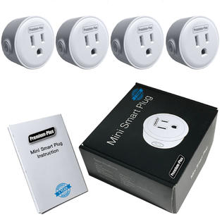 Smart Plug 4 Pack WiFi Enabled Mini Smart Switch w/ Life Time Warranty