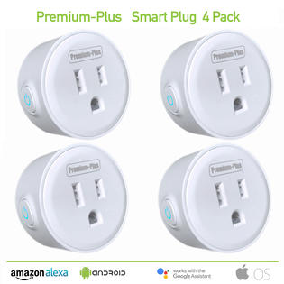 Smart Plug 4 Pack WiFi Enabled Mini Smart Switch w/ Life Time Warranty –  Premium Plus Inc