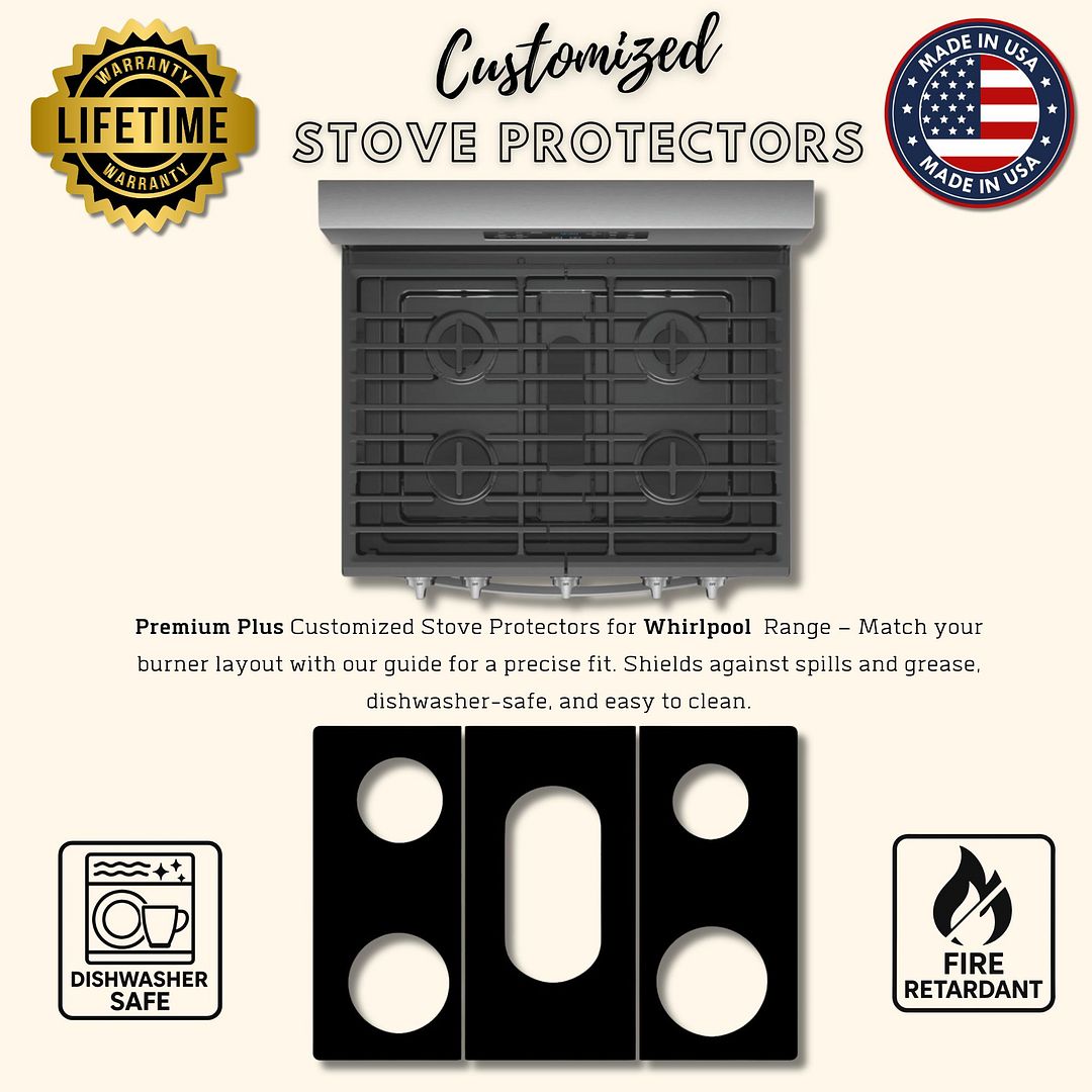 Whirlpool WFG975H0HV0 gas stove protector liners