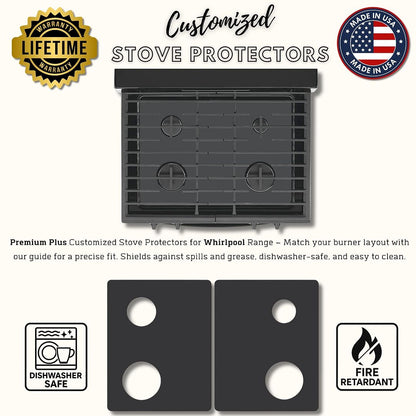 Whirlpool WFG320M0BB2 gas stove protector liners