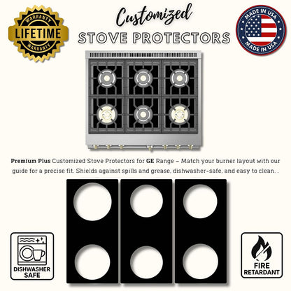 GE gas stove protector liner custom PTFE cooktop cover