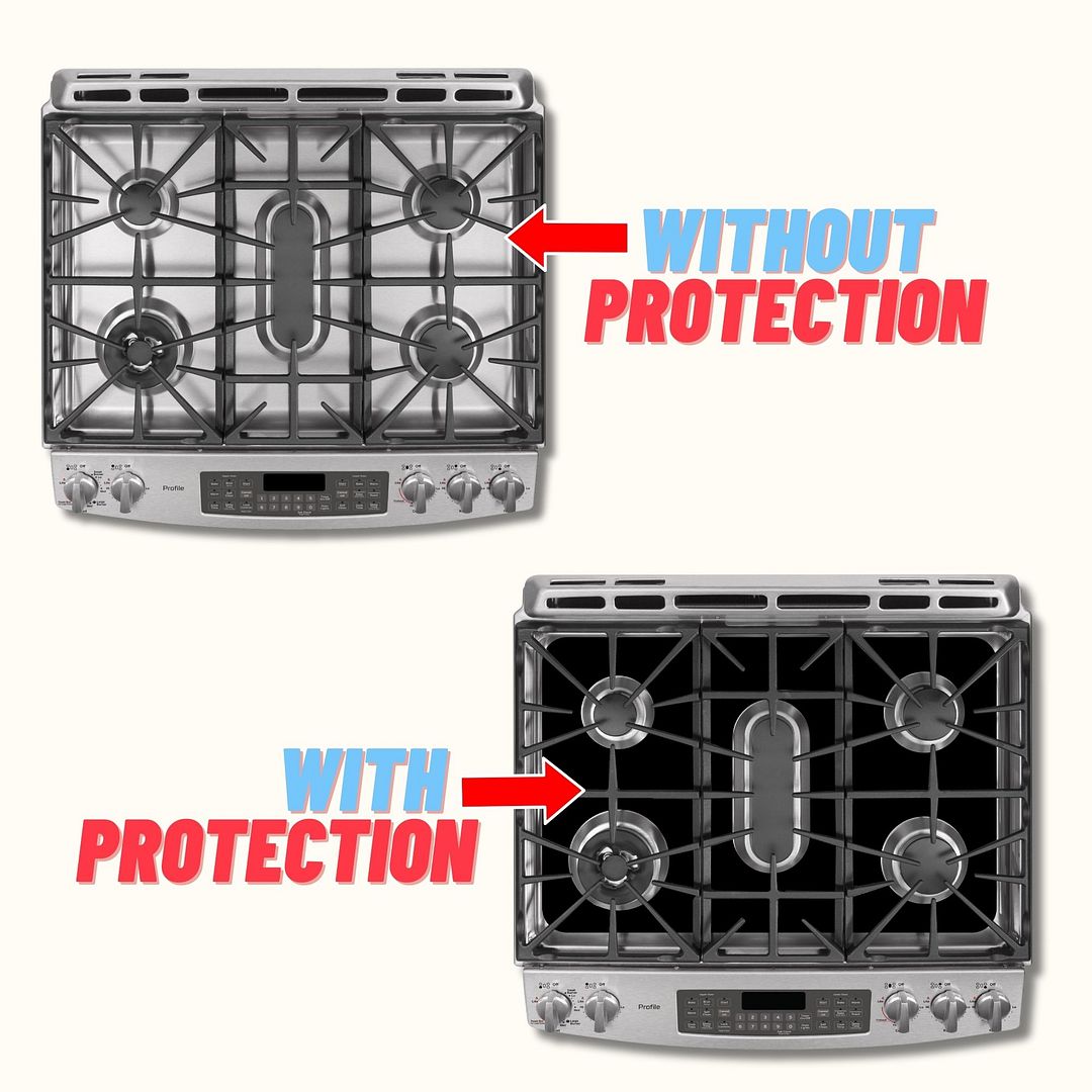 GE gas stove protector liner custom PTFE cooktop cover