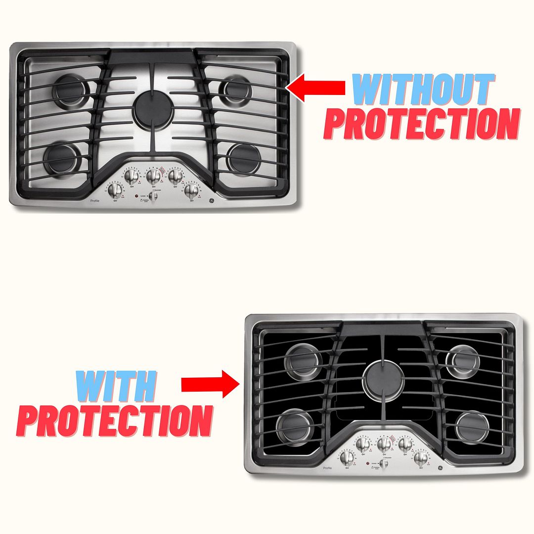 GE gas stove protector liner custom PTFE cooktop cover