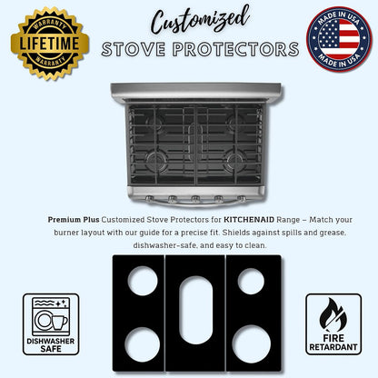 KitchenAid gas stove protector liners by Premium Plus