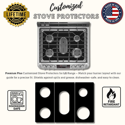 LG gas range gas stove protector liner cooktop cover