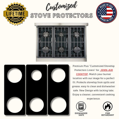 JennAir JGCP436WP0 gas stove protector liner cooktop cover