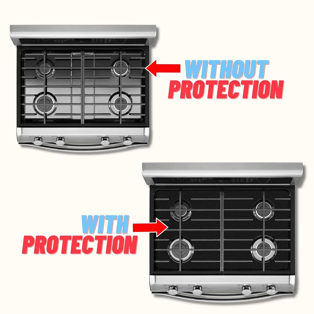 Whirlpool WGG555S0BS00 gas stove protector liners