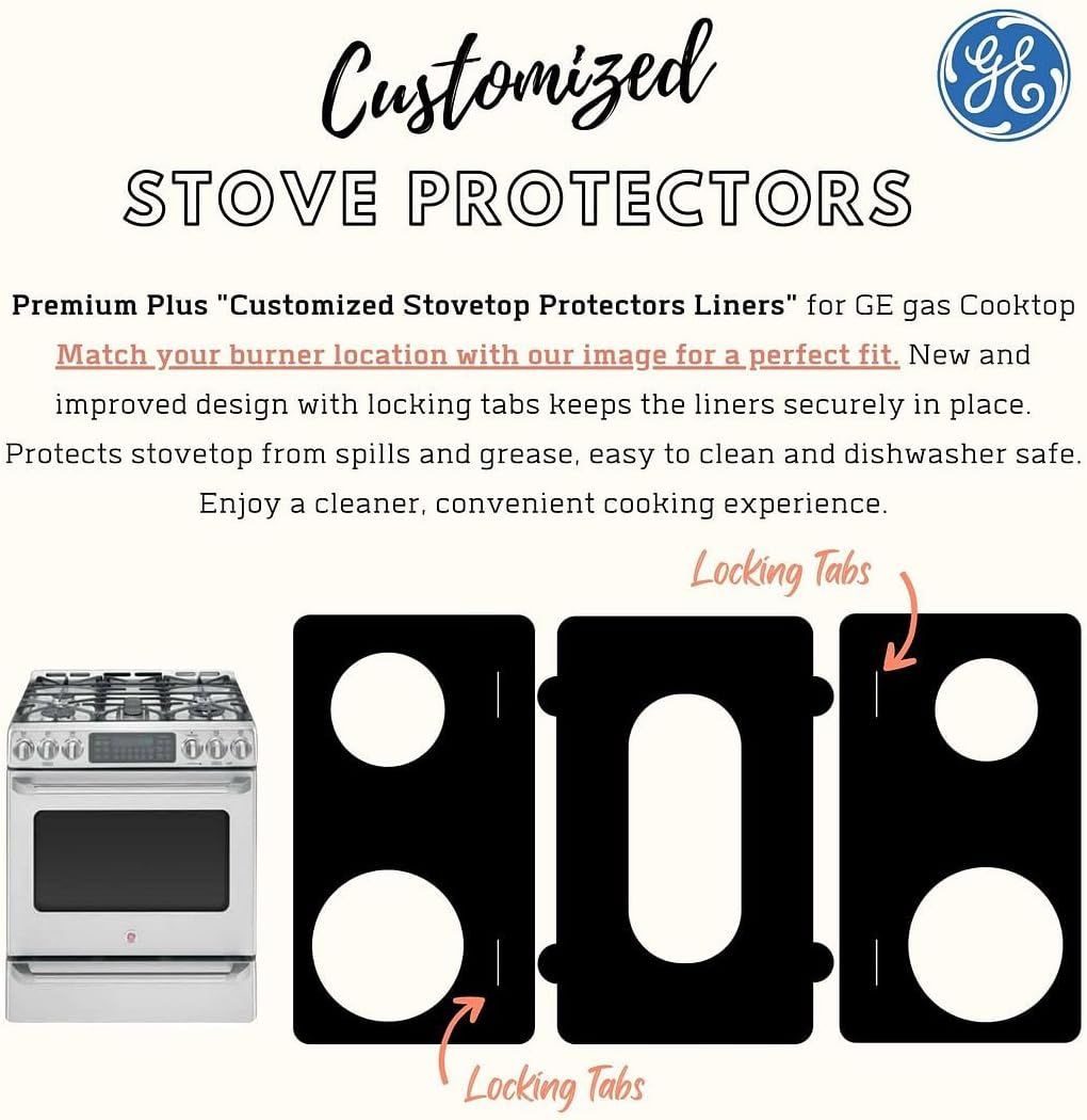 GE gas stove protector liner custom PTFE cooktop cover