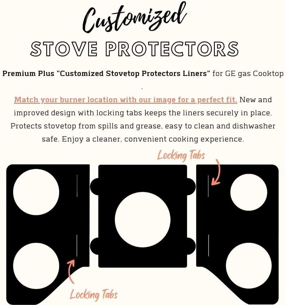 GE gas stove protector liner custom PTFE cooktop cover