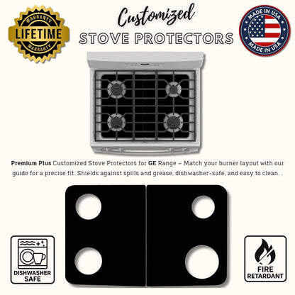 GE gas stove protector liner custom PTFE cooktop cover