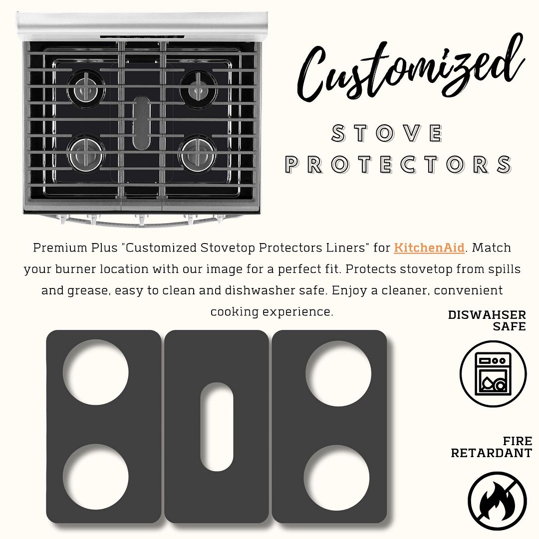 KitchenAid gas stove protector liners by Premium Plus