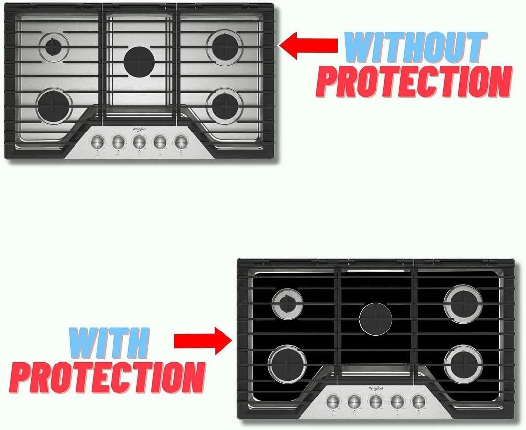 Whirlpool WCGK5036PB gas stove protector liners