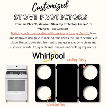 Whirlpool WFG320M0MB gas stove protector liners