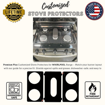 Whirlpool WFG505M0MB gas stove protector liners