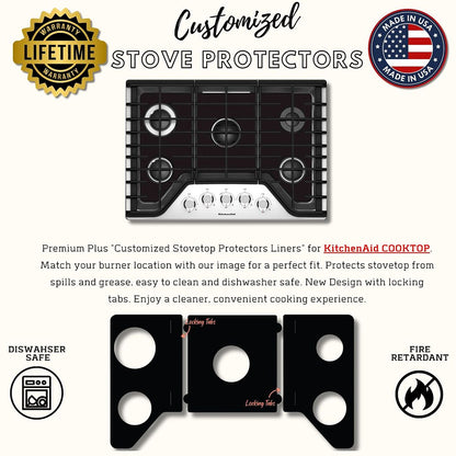 KitchenAid gas stove protector liners by Premium Plus