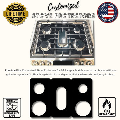 LG gas range gas stove protector liner cooktop cover