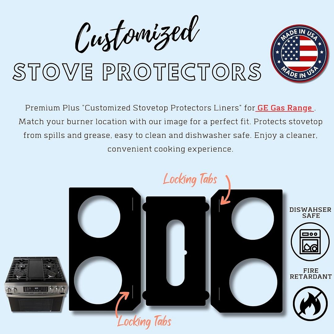 GE gas stove protector liner custom PTFE cooktop cover