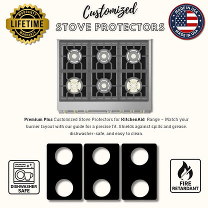 KitchenAid gas stove protector liners by Premium Plus