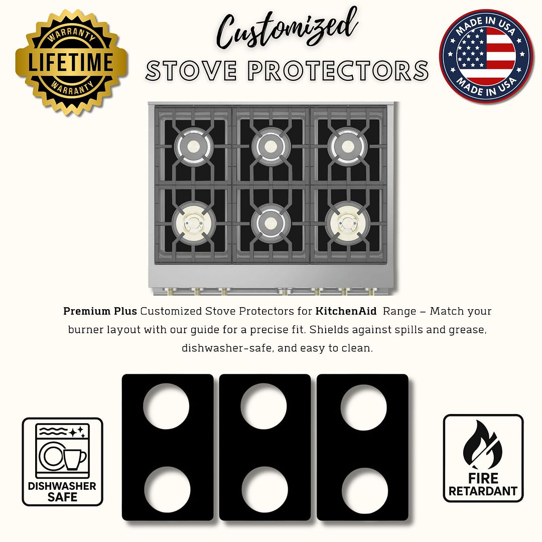 KitchenAid gas stove protector liners by Premium Plus