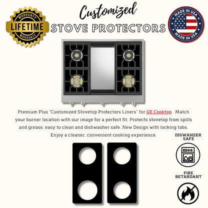 GE gas stove protector liner custom PTFE cooktop cover