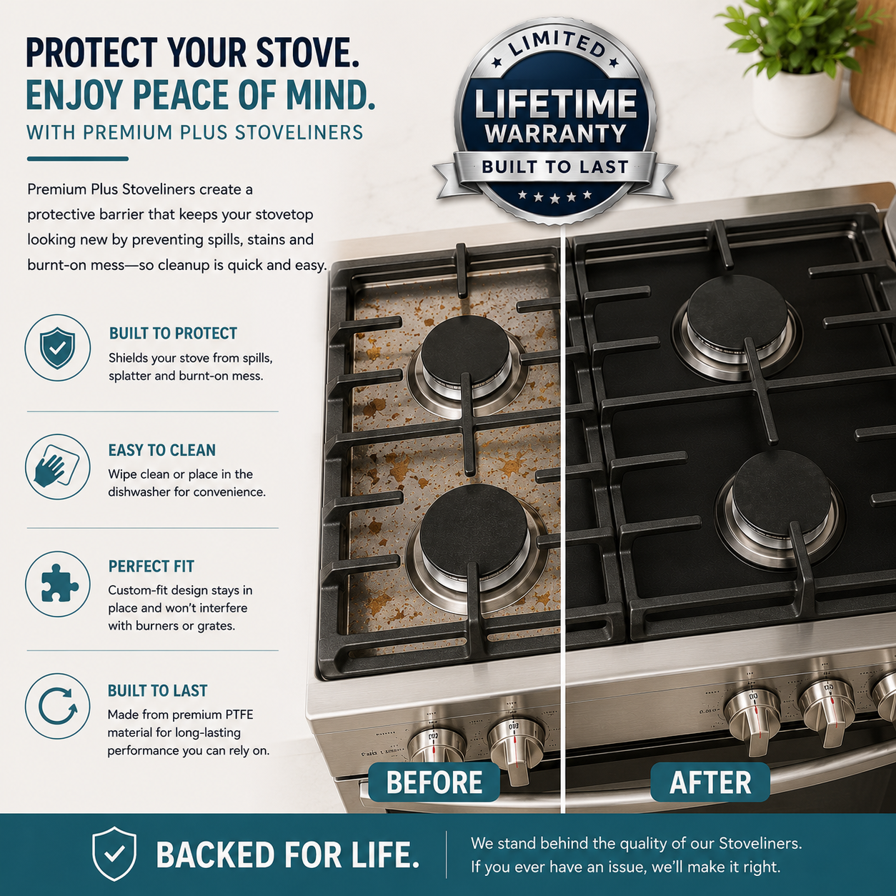 Frigidaire Electric stove protector liner for GEF3015XWC