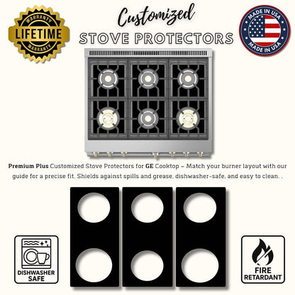 GE gas stove protector liner custom PTFE cooktop cover
