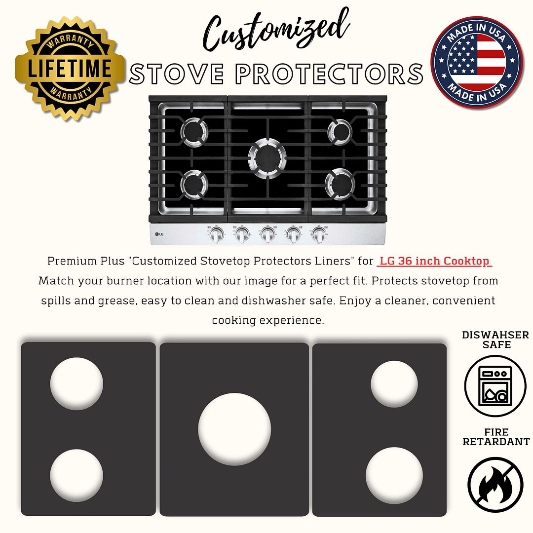 LG gas range gas stove protector liner cooktop cover