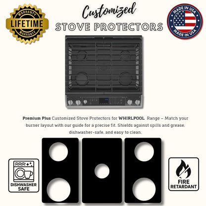 Whirlpool WEG730H0DW0 gas stove protector liners