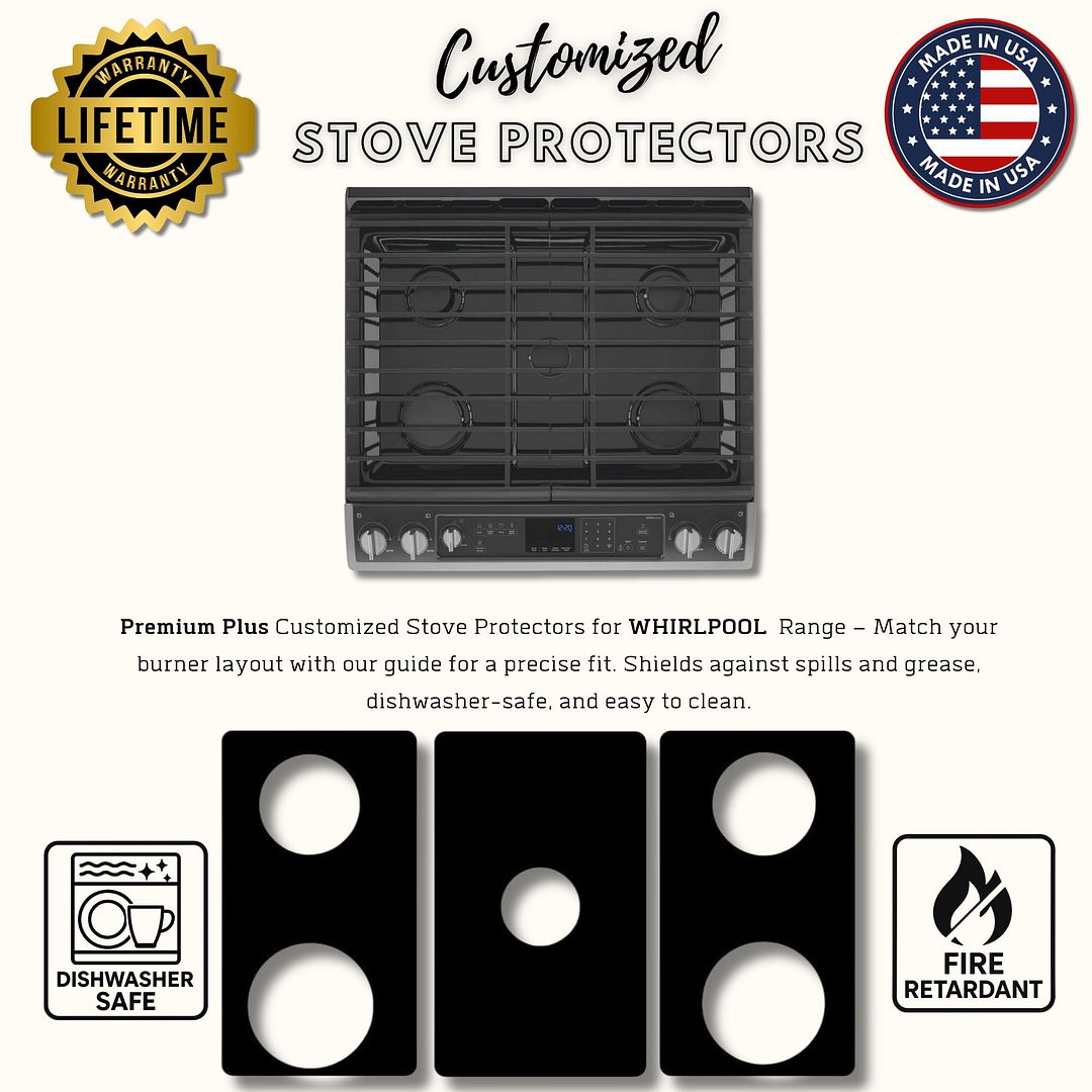Whirlpool WEG760H0DE0 gas stove protector liners