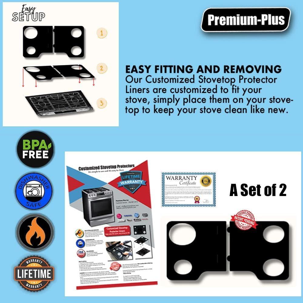Wolf gas stove protector liner - custom PTFE cooktop cover