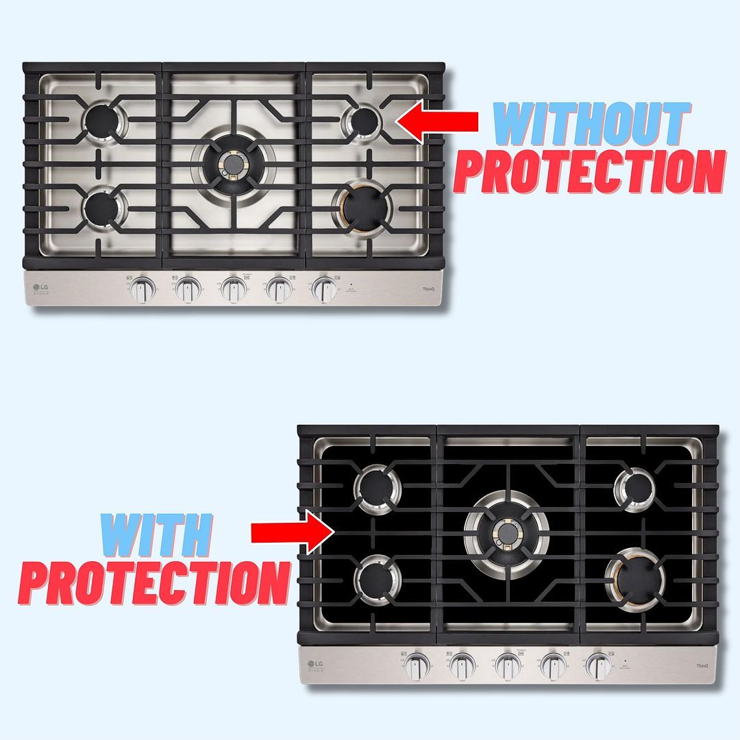 LG gas range gas stove protector liner cooktop cover