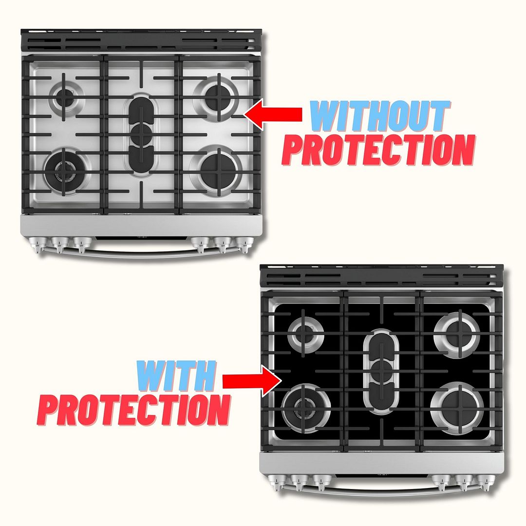 GE gas stove protector liner custom PTFE cooktop cover