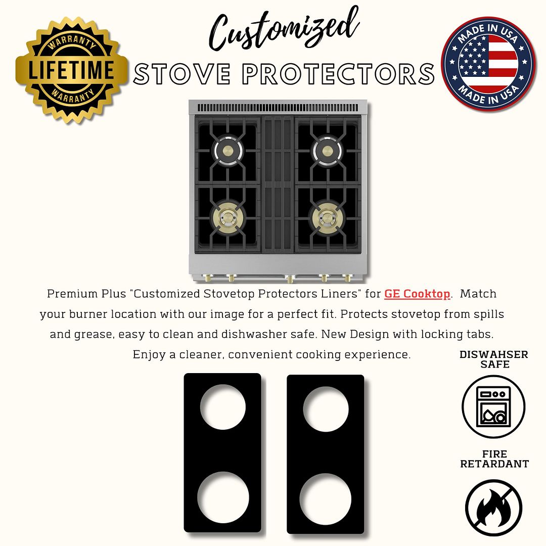GE gas stove protector liner custom PTFE cooktop cover