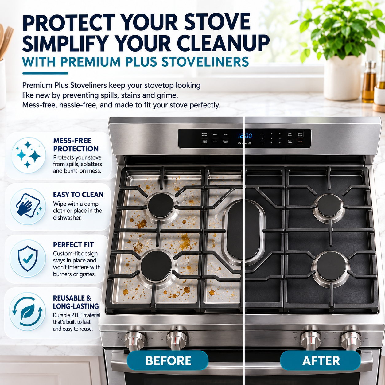 Frigidaire Electric stove protector liner for GEF3015XWC