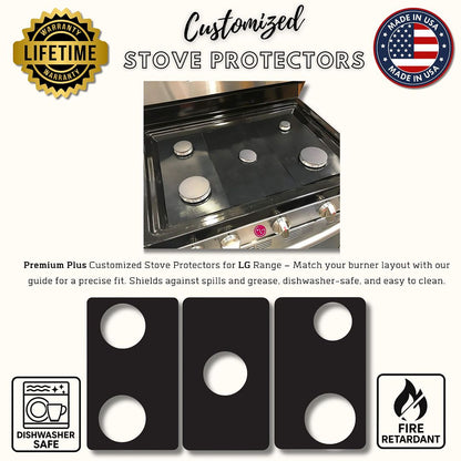 LG gas range gas stove protector liner cooktop cover