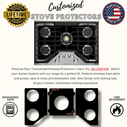 GE gas stove protector liner custom PTFE cooktop cover