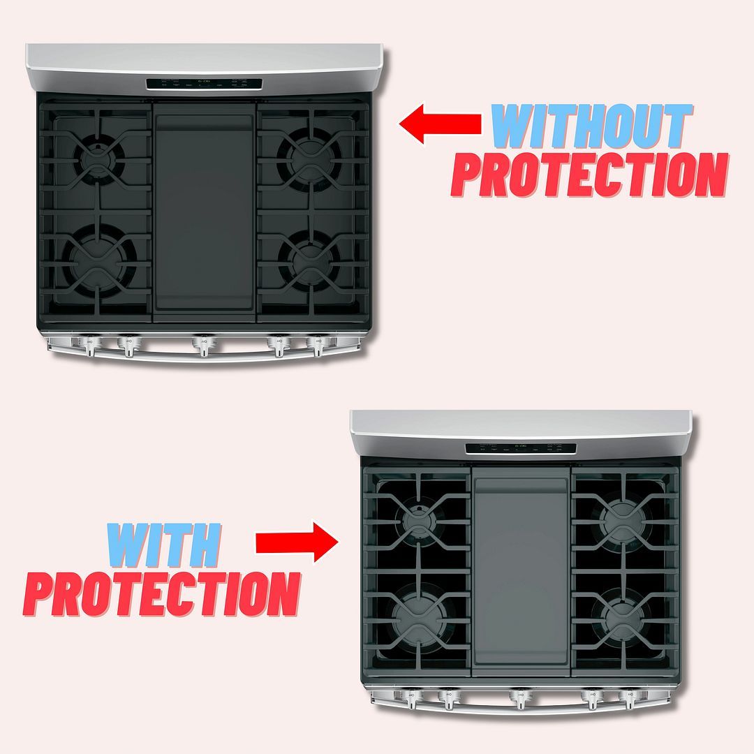 GE gas stove protector liner custom PTFE cooktop cover