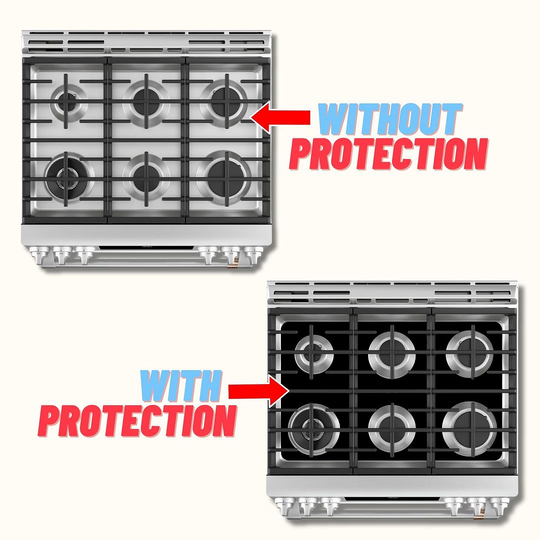 GE gas stove protector liner custom PTFE cooktop cover